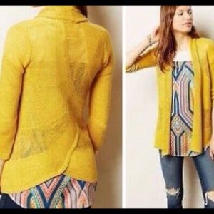 Mustard sweater cardigan